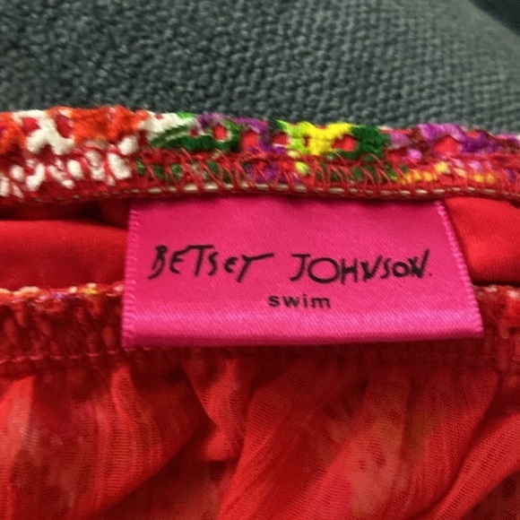 BETSEY JOHNSON Vintage Floral Swim Dress Sz medium - Picture 5 of 5